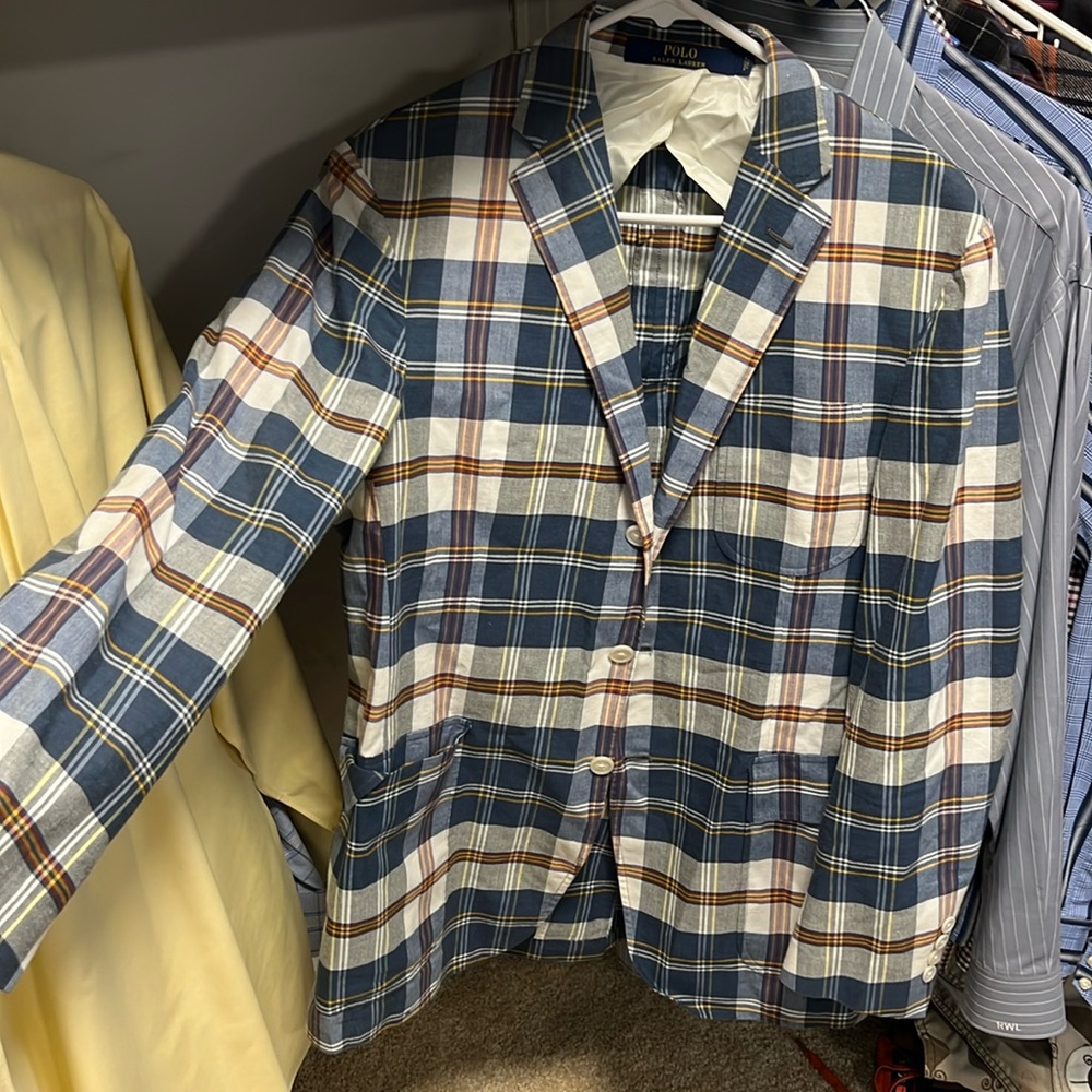 Men’s Polo Ralph Lauren Linen sport coat, worn only a few times, like new!!